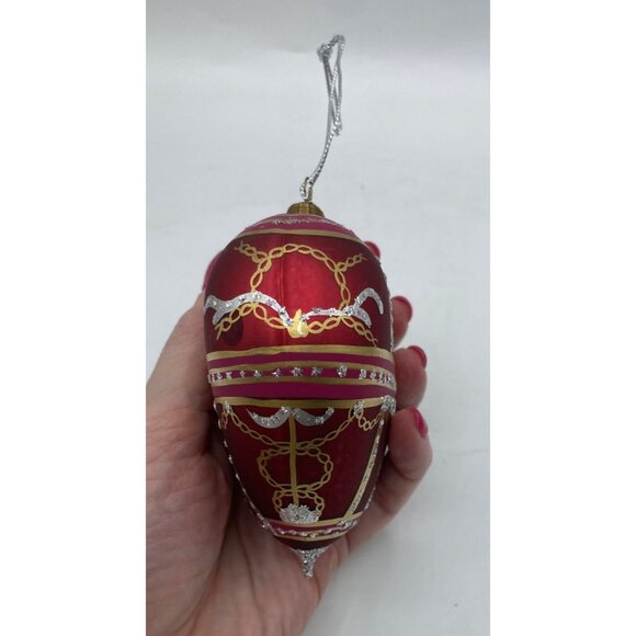 Bronner’s Handcrafted Red & Gold Heart Ornament Holiday Christmas Decor - Picture 3 of 16